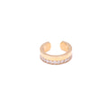 Double Row Gold Diamond Earcuff