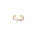 Diamond Pear Earcuff