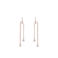 Pear Sticks Diamond Jacket Earring
