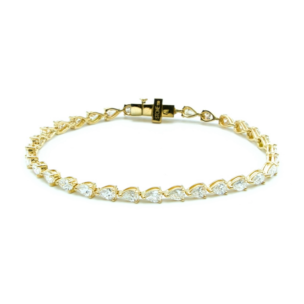 Diamond Pear Tennis Bracelet