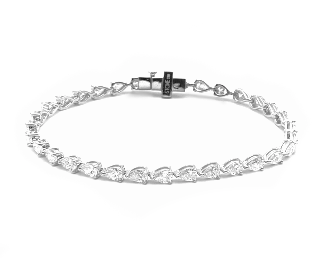 Diamond Pear Tennis Bracelet