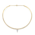 Pear White Diamond Reviere