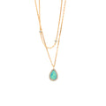 Opal and Diamond Chain Necklace