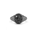 Black Diamond Signet Ring