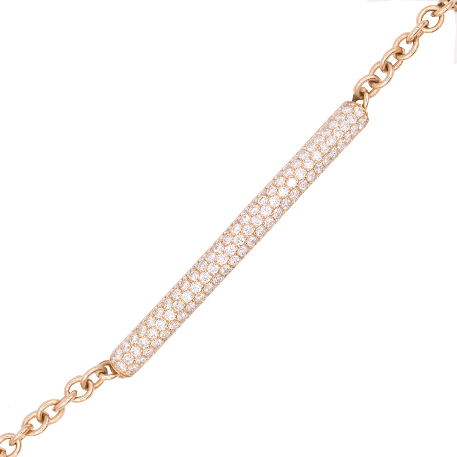 Diamond Bar and Chain Bracelet