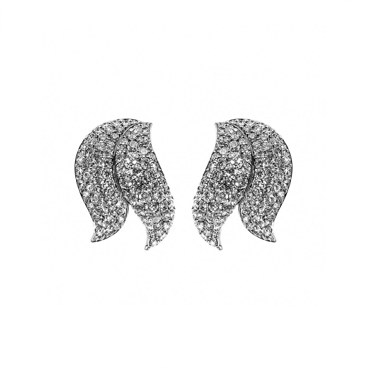 Diamond Leaf Earring