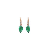 Emerald and Diamond Spike Earring