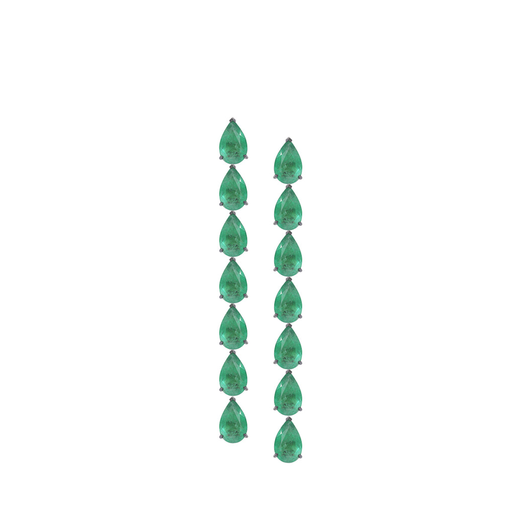 Rock Emerald Earring