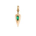 Heart Charm With Emerald