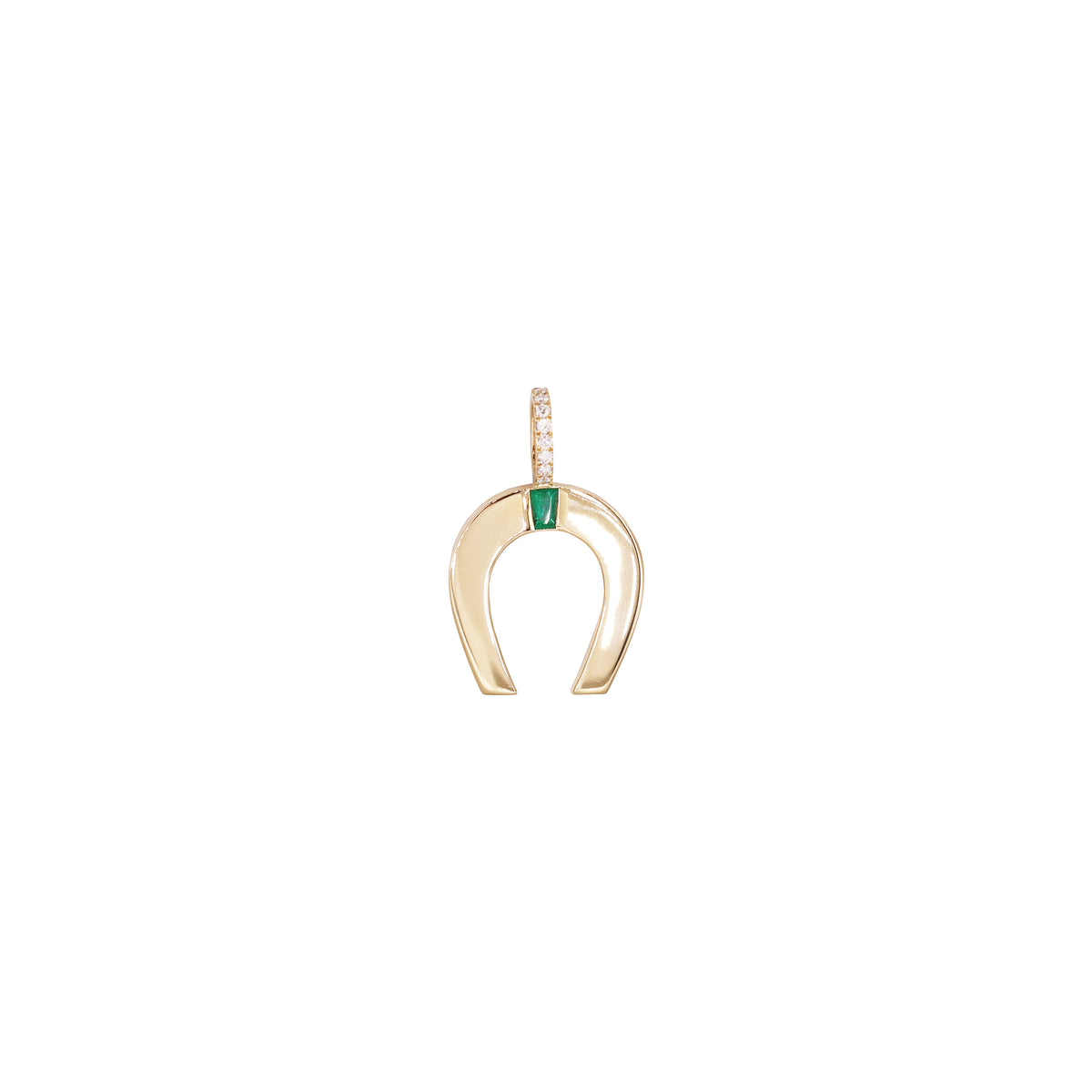 Emerald Tapered Baguette Horseshoe