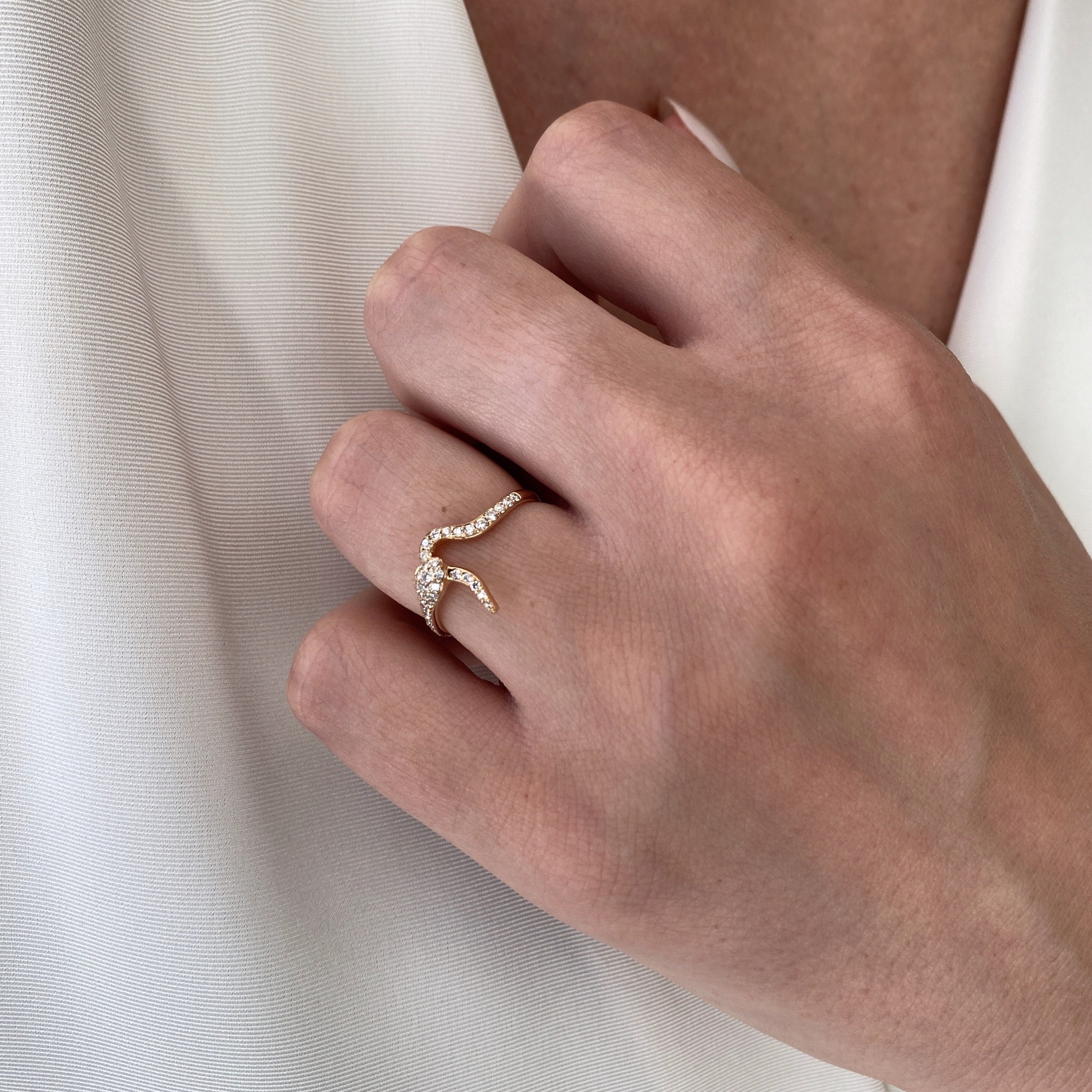 Twisted Snake Ring