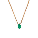 Thick Chain Emerald Pear Candy Necklace