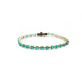 Emerald Pear Tennis Bracelet