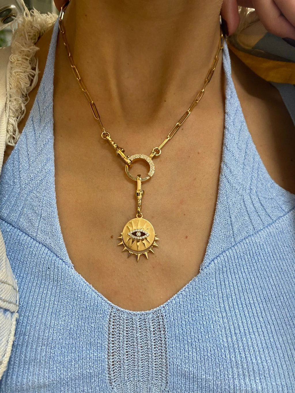 Felicity Diamond Round Chain