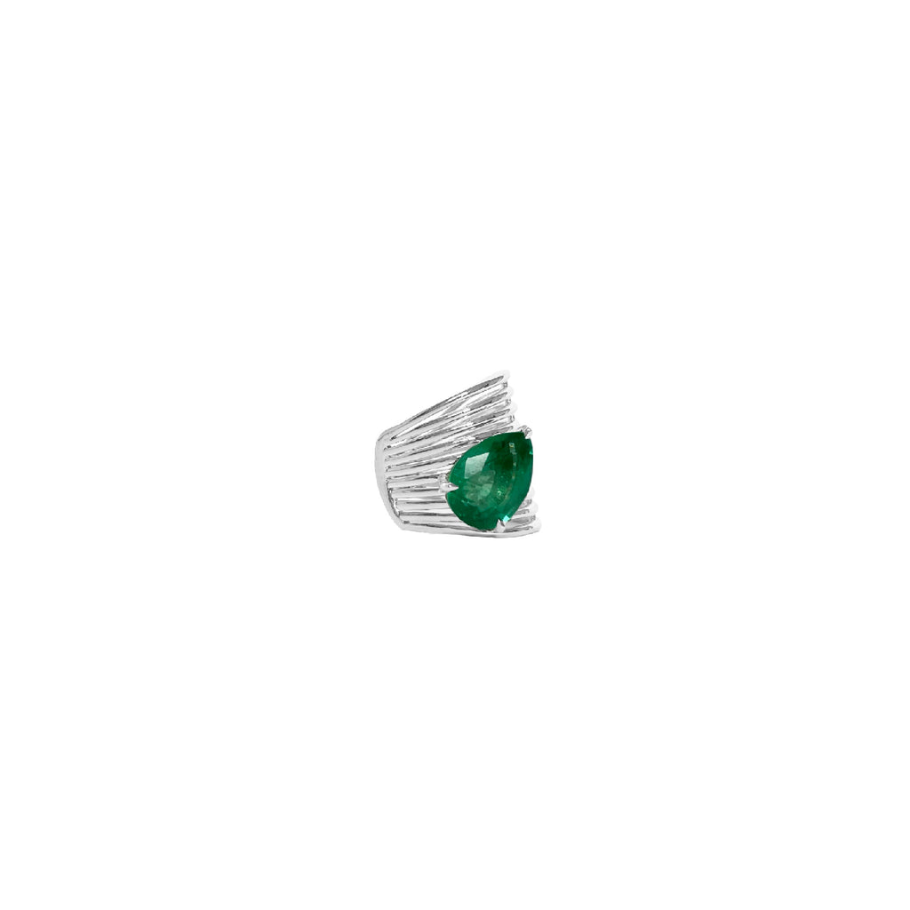 Emerald Pear Earcuff