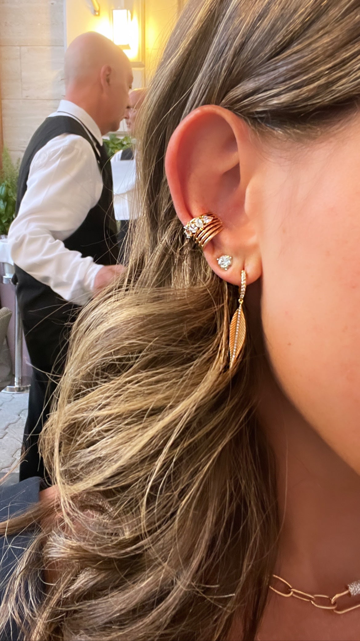 Mini Diamond Cluster Earcuff