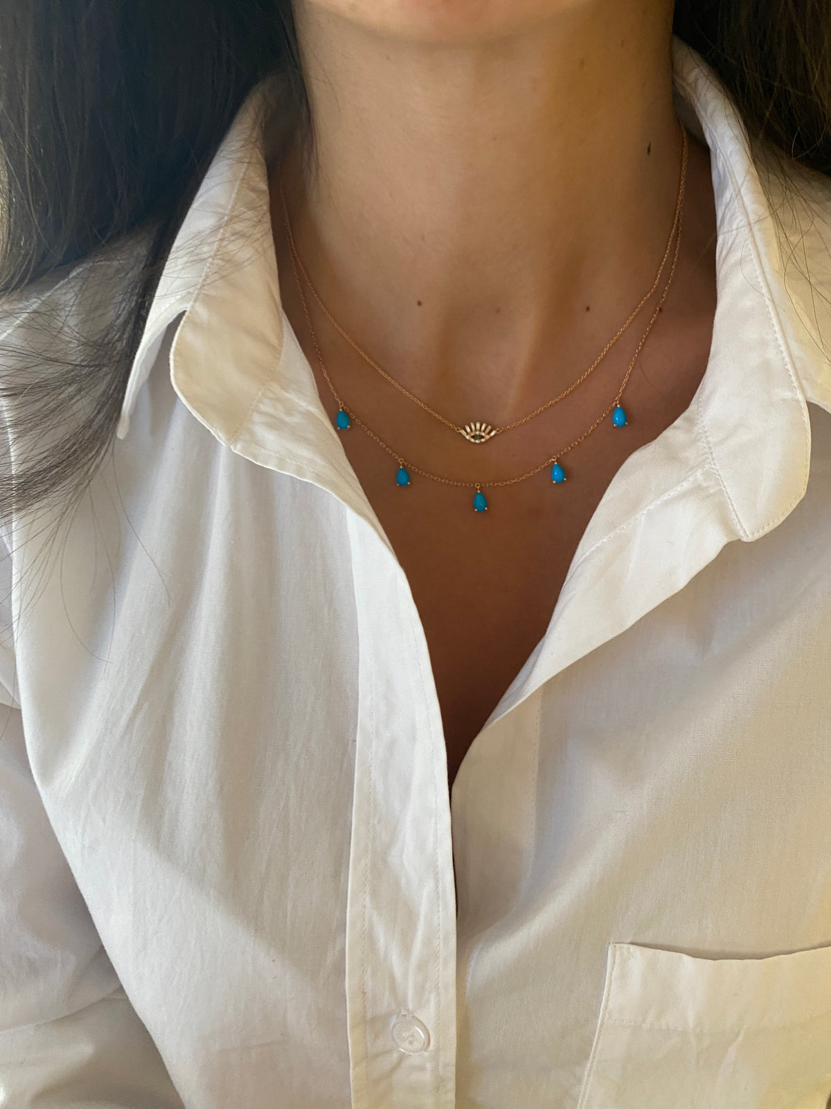 Turquoise Drop Necklace