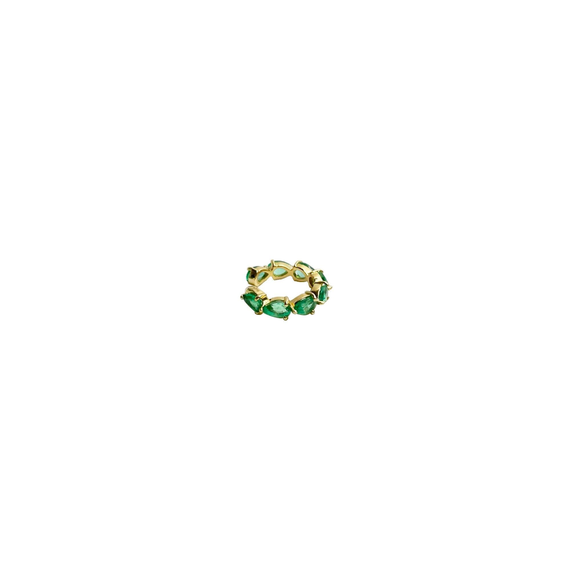 Emerald Eternity All Around Pears Earcuff