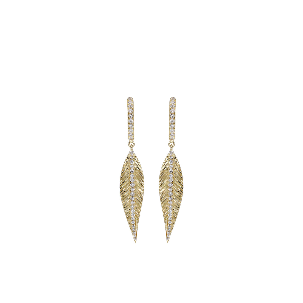 Leaf Hoop Earring