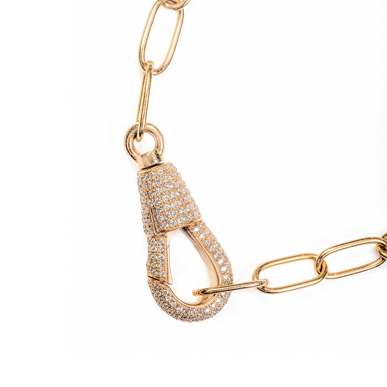 Diamond Lock Rope Chain Eternity Diamond Lock Chain – STONE FINE JEWELRY