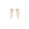White Diamond Angel Wing Earring