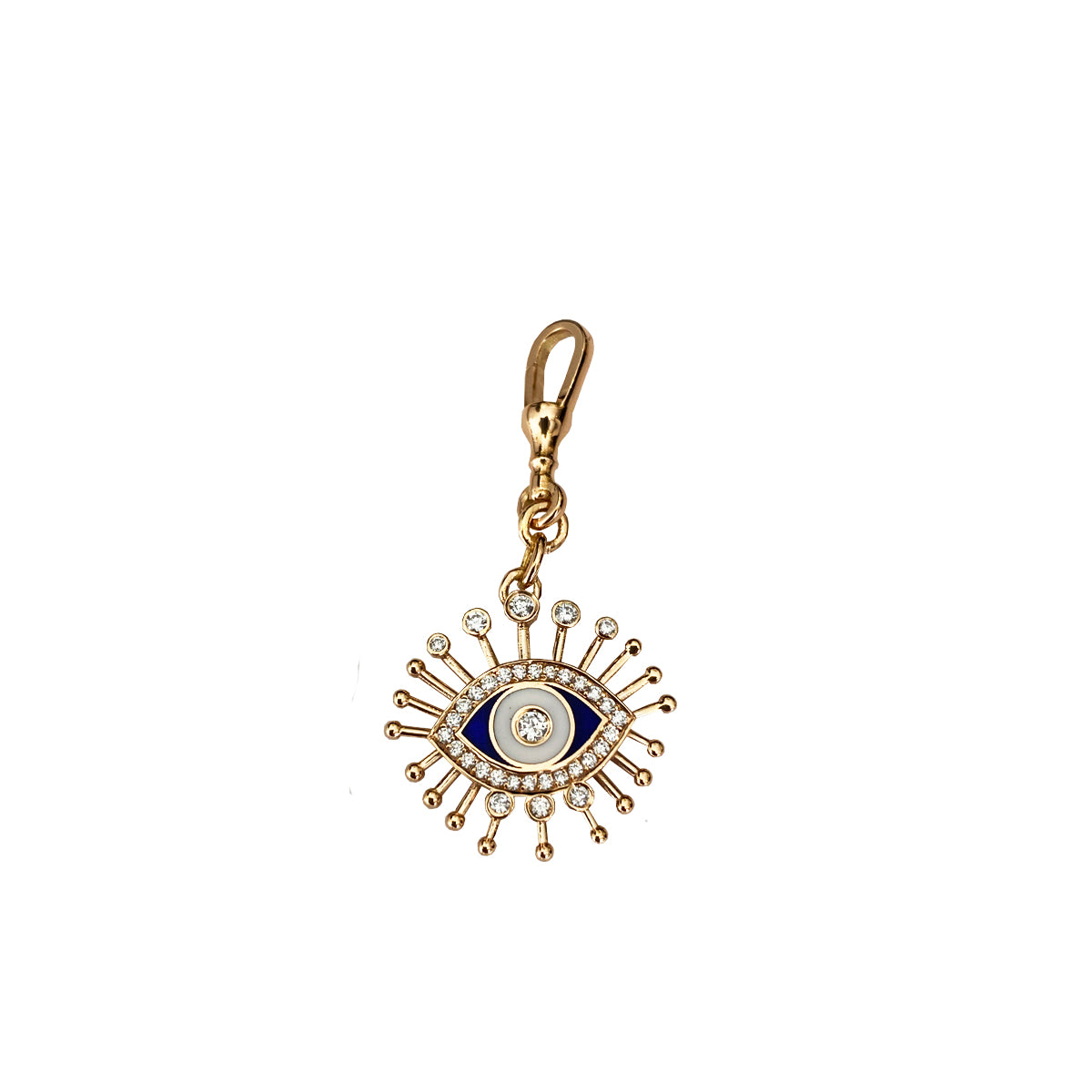 Lucille Eye Diamond Enamel Charm