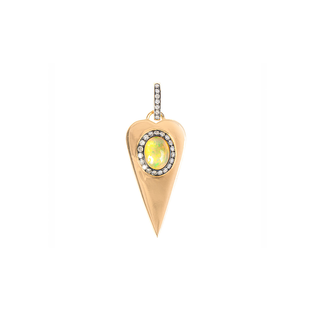 Dima Opal Heart Charm