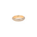 Thin White Dome Diamond Ring