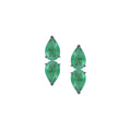 Double Pear Emerald Earring