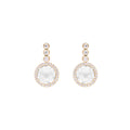 Shimmer Quartz Diamond Earring
