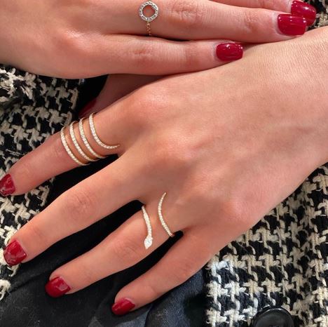 Four Row Twirl Ring