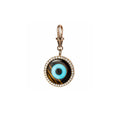 Tiger Eye Diamond Charm
