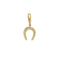 Triangle Diamond Horseshoe Charm