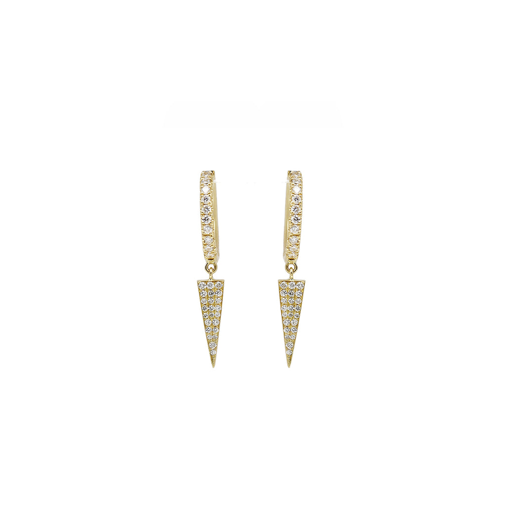 Spike Diamond Hoop Earring