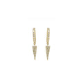 Spike Diamond Hoop Earring