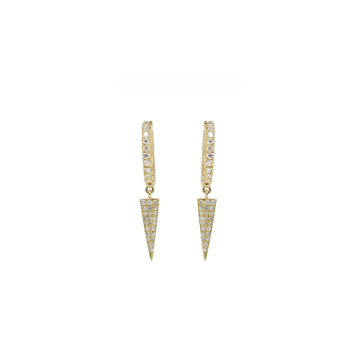 Spike Diamond Hoop Earring