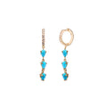 Turquoise Droplets Hoop