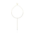 Long Pear Diamond Sliding Choker